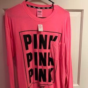 NWT Womens Pink long sleeve shirt